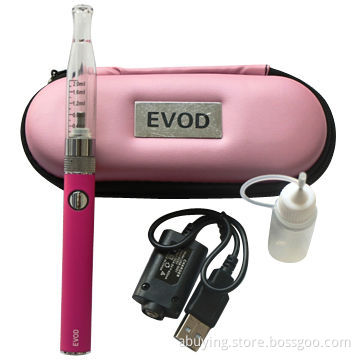 Rechargeable Ego Electronic Cigarette Evod Battery, No Wick Atomizer, with Zipper Case